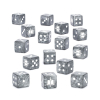 Warhammer 40k: Kości Grey Knights (16 sztuk, oficjalny zestaw D6 Games Workshop)